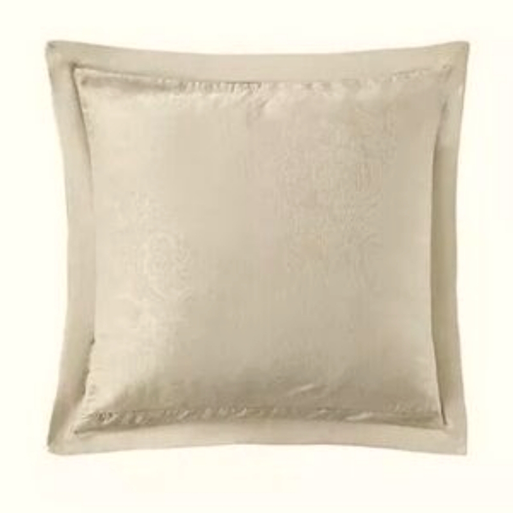 Waterford Neutral Champagne Square Decorative Pillow